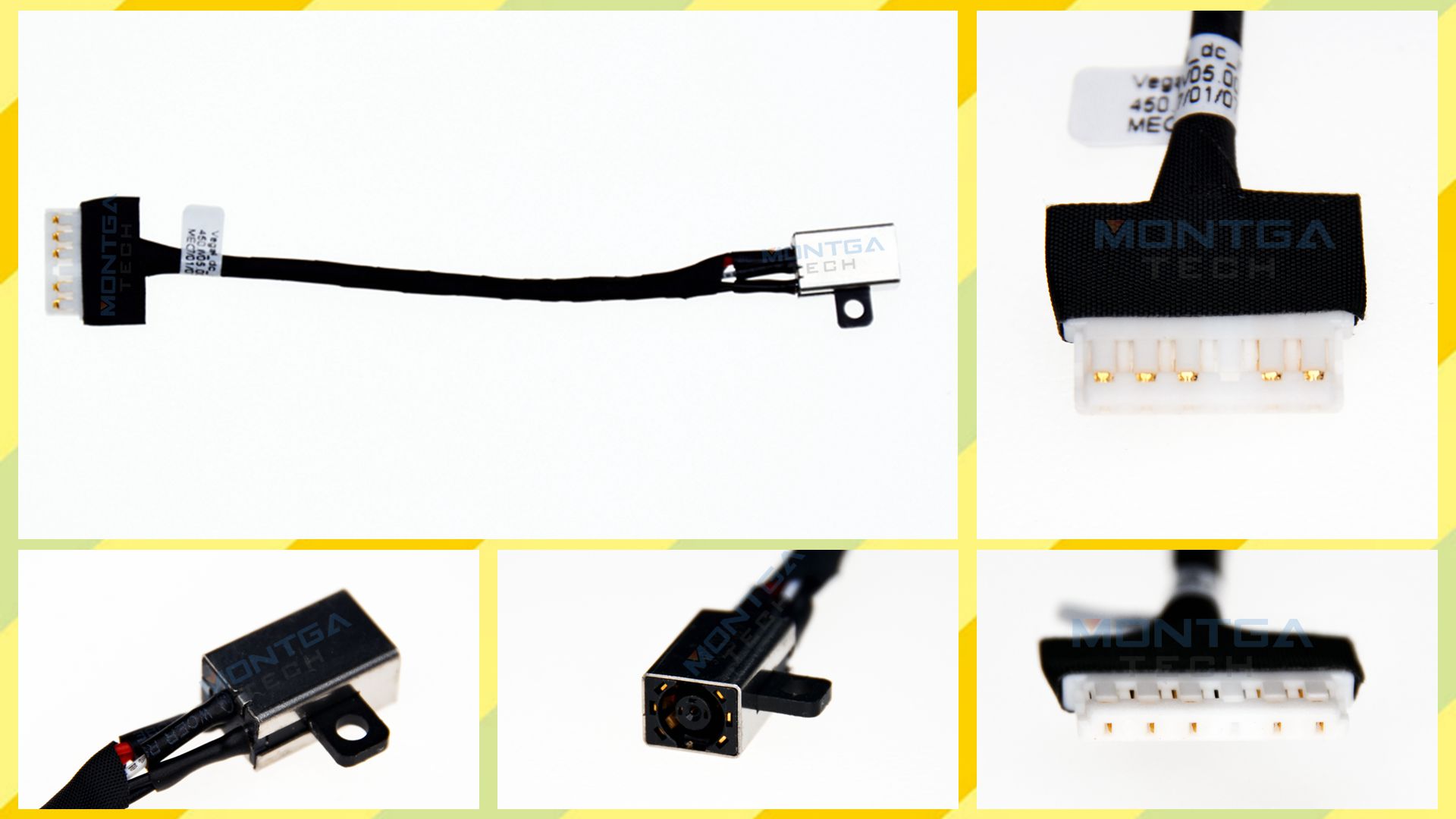 Dell 3000 Series charging connector, Dell 3000 Series DC Power Jack, Dell 3000 Series DC IN Cable, Dell 3000 Series Power Jack, Dell 3000 Series plug, Dell 3000 Series Jack socket, Dell 3000 Series connecteur de charge, 