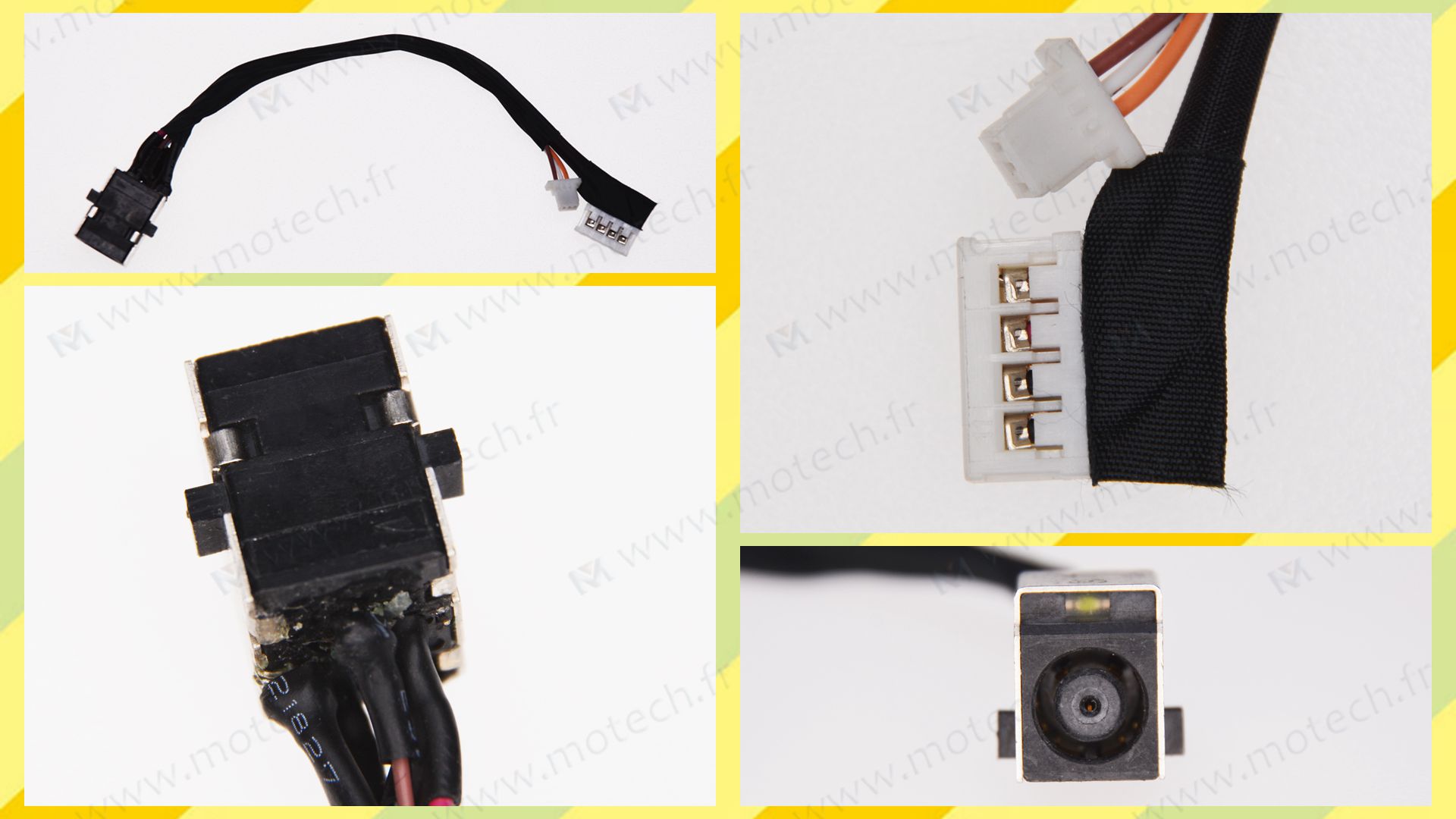 HP 4530 charging connector, HP 4530 DC Power Jack, HP 4530 DC IN Cable, HP 4530 Power Jack, HP 4530 plug, HP 4530 Jack socket, HP 4530 connecteur de charge, 